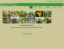 Tablet Screenshot of natureshaven.com.au